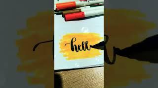 Hello . #easycalligraphy #learncalligraphywriting