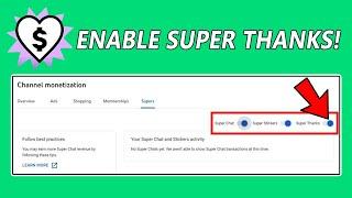 How To Enable Super Thanks Button On YouTube Videos (2024)