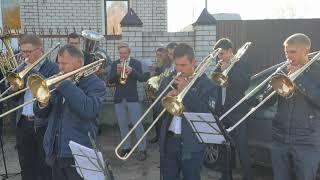 Архангельск. Праздник Жатвы. Духовой оркестр.