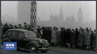 1952: King George VI - Lying in State | Newsreel | BBC Archive