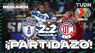 HIGHLIGHTS | Pachuca 2-2 Toluca | Liga Mx -AP2024 - J8 | TUDN