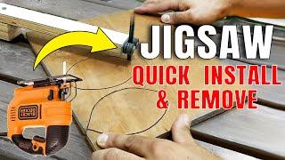 Portable Jigsaw Table with Blade Guide DIY | Quick Install/Remove | XDIY