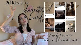 ideas for your character's pinterest board / preptober time! 