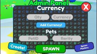 Admin Panel Giveaway Pet Simulator Z