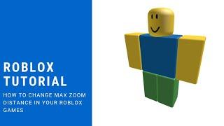 Very Easy! | How to change max zoom distance in you roblox game!