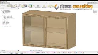 Fusion 360 - JoinerCAD Möbel Holz Schreiner Woodworking Holzbastler Deutsch Tutorial Schulung