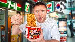 24 Hours Eating ONLY Korean Convenience Store Food 