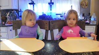 Twins try croissant bread