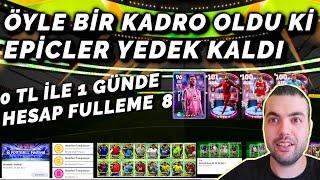 0 TL İLE 1 GÜNDE REKOR KOLEKTİF GÜCE ULAŞIR MIYIZ ? EN HIZLI HESAP FULLEME #8 eFootball 2023 Mobile