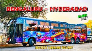 The Sexiest Volvo 9600 Bus You’ve Ever Seen! – Bangalore to Hyderabad by Jabbar Volvo 9600 Bus