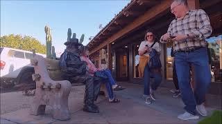 The ORIGINAL living cowboy Statue prank is back.  Enjoy some laughter