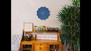 Persian Enamel Decorative Plate - Azure Copper Wall Art | Craftestan