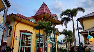 Disney's Caribbean Beach Resort Evening Walkthrough in 4K | Walt Disney World Orlando Florida 2022