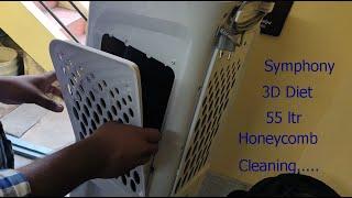 Symphony 3D diet 55Ltr air cooler honeycomb cleaning and replacing