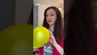 Can a balloon BEND WATER in this science experiment?!  (Part 1) #shorts #experiment #science