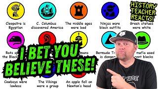 Every Historical Misconception Debunked in 10 Minutes | The Paint Explainer | History Teacher Reacts