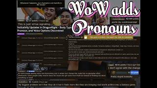 WoW DragonFlight alpha adds Pronouns, Reddit is unhappy! | Mail Boat