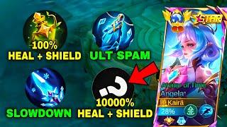 ONLY 1% ANGELA USERS KNOW THIS BUILD!INSANE DMG, HEAL & SHIELD!EZ MVP + RANK UP!