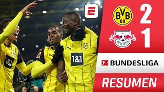 BORUSSIA DORTMUND se quedó con los tres puntos frente al RB LEIPZIG tras ganarle 2-1 | Bundesliga