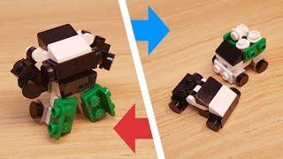 Комбайнер-трансформер из кирпичных машинок Micro LEGO - TwoBot Mini #LEGO #transformers #combiners