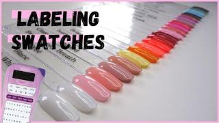 LABELLING NAIL ART SWATCHES/POP STICKS 