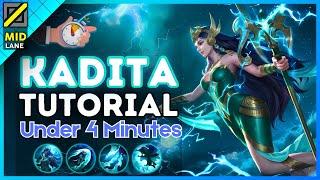 4-Minute Kadita Tutorial in Mid Lane || (MLBB S35) 2024