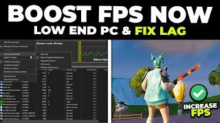 How to QUICKLY Boost FPS in Fortnite on Low End PCs ️ | Fix FPS Drops & Stutters