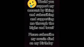 Please like and sub. R. I. P Mya my cousin rid June 28 a day before my birthday at my aunt's house