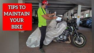 Tips to Maintain your Bike during LOCKDOWN #StayHome #Covid #BikerDaadLife #z900