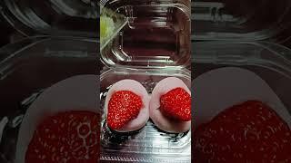 Strawberry Mochi #yummy #sweet #delicious #satisfying