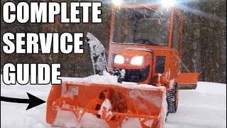 Kubota BX5450 Snowblower Oil Change/Grease/Chain - Complete Service/Repair Guide