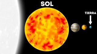 Planetas, estrellas y galaxias por tamaño