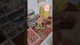 Making teddy bear using super clay #diy #superclay #mariya art studio