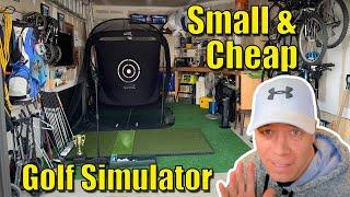 Golf Simulator Without Projector - A low budget, small space setup.