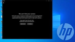 (SOLVED) HP laptop camera error code 0xA00F4244 | We can't find your camera Windows 10