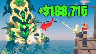 CAPTURÉ el KRAKEN más CARO y ENCANTADO en FISCH ROBLOX