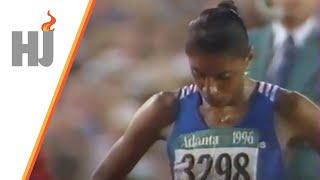 1996 Atlanta - Finale 200m dames, PEREC en or !