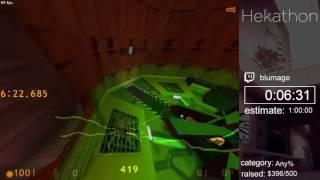 Half-Life (Any%) in 51:38 by BluMage - Hekathon