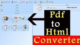 PDF to HTML converter [offline]