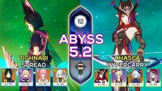 C0 Chasca Hypercarry & C1 Tighnari Spread | Spiral Abyss 5.2 | Genshin Impact