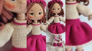 Amigurumi doll. Part 5- boots and hat. Частина 5- взуття та капелюшок#amigurumidoll #handmade #hobby