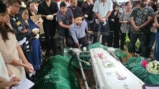 Air India Captain  Clive Kunder's mortal remains laid to rest in the family grave.