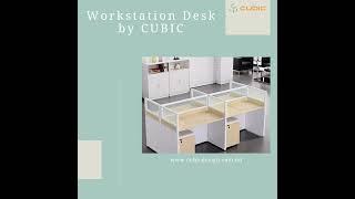 Cubic interior design | High-quality workstation desk | Workstation desk | Office furniture