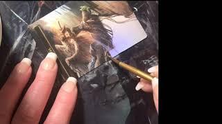 Full Art Foil MTG Angel Token Alter: Time Lapse