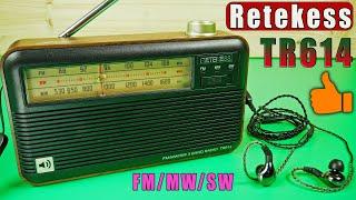 RETEKESS TR614   РАДИОПРИЕМНИК RETEKESS FM/MW/SW | РЕТРО РАДИО с АЛИЕКСПРЕСС