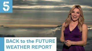 Back to the Future weather forecast with Sian Welby | 5 News