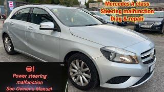 Mercedes power steering malfunction, diagnosis & repair