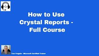 How To Use SAP Crystal Reports