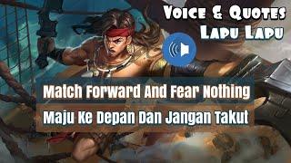 Lapu Lapu Voice and Quotes Mobile Legends dan Artinya