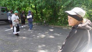 Street interview, “it was about to go down during this interview”